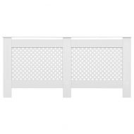 Паравани за радиатори, 2 бр, бели, 172x19x81,5 см, МДФ