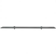 Подвижни рафтове, 2 бр, стъкло, 100x10 см, 8 мм