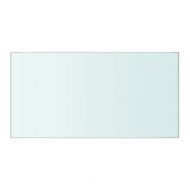 Рафтове, 2 бр, панели прозрачно стъкло, 40x20 см