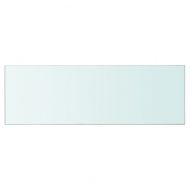 Рафтове, 2 бр, панели прозрачно стъкло, 90x30 см