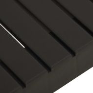 Градински лаундж комплект с възглавници 4 части пластмаса сив