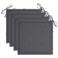 Градински трапезен комплект сгъваем възглавници 5 части бамбук