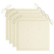 Градински трапезни столове, 3 бр, с възглавници, акация масив