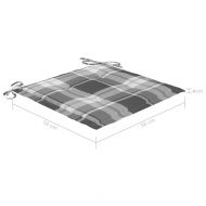 Градински трапезни столове, 3 бр, с възглавници, акация масив