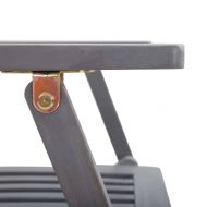 Сгъваеми градински столове, 6 бр, акация масив