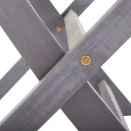 Сгъваеми градински столове, 6 бр, акация масив