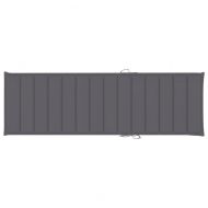 Шезлонг с възглавница антрацит, импрегнирана борова дървесина