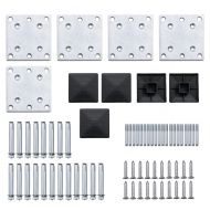 Ограден панел, WPC, 699x186 см, черен