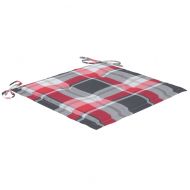 Градински столове, 4 бр, с възглавници, тиково дърво масив