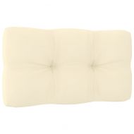 4-местен градински диван с възглавници, борово дърво масив