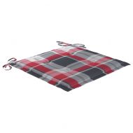 Градински столове с възглавници, 8 бр, акация масив, сиви