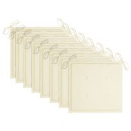 Сгъваеми градински столове, 8 бр, с възглавници, акация масив