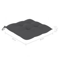 Сгъваеми градински столове, 8 бр, с възглавници, акация масив