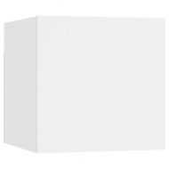 Нощно шкафче, бялo, 30,5x30x30 см, инженерно дърво