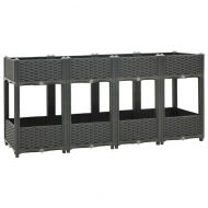 Повдигната леха, 160x40x71 см, полипропилен