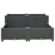 Повдигната леха, 80x80x38 см, полипропилен