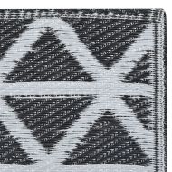 Килим за открито, ARAKIL черен, 160x230 см, PP