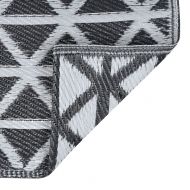 Килим за открито, ARAKIL черен, 160x230 см, PP