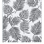 Килим за открито, ARAKIL бяло и черно, 160x230 см, PP