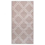 Килим за открито, ARAKIL кафяво, 190x290 см, PP