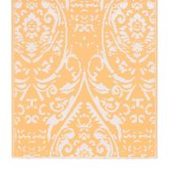 Килим за открито, ARAKIL оранжево и бяло, 80x150 см, PP