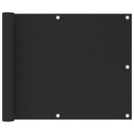 Балконски параван, антрацит, 75x300 см, HDPE