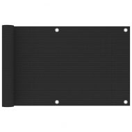 Балконски параван, HDPE, 75x500 см, антрацит