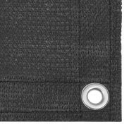 Балконски параван, антрацит, 120x600 см, HDPE