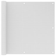 Балконски параван, бял, 90x500 см, HDPE