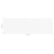 Балконски параван, бял, 120x400 см, HDPE