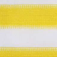 Балконски параван, жълто и бяло, 120x500 см, HDPE