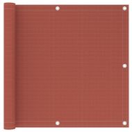 Балконски параван, теракота, 90x500 см, HDPE