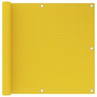 Балконски параван, жълт, 90x600 см, HDPE