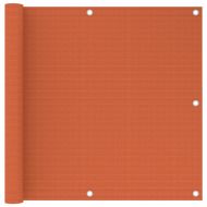 Балконски параван, оранжев, 90x500 см, HDPE