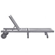 Шезлонг, масивно акациево дърво