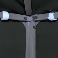 Двоен покрив за шатра, 310 г/м², 3x3 м, черен