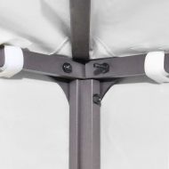 Двоен покрив за шатра, 310 г/м², 3x3 м, бял