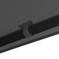 Беседка, 3х3 м, антрацит, плат и стомана, 180 г/м²