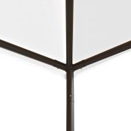 Беседка, 3x3x2,9 м, бяла, 180 г/м²