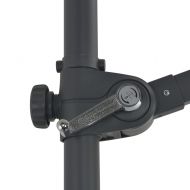 Конзолен градински чадър със стоманен прът, бордо, 300 см