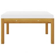 Градинска табуретка с възглавница, акация масив