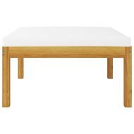 Градинска табуретка с възглавница, акация масив