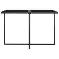 Градински комплект с възглавници, 5 части, полиратан, сив