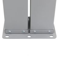 Прибираща се дворна странична тента, 170x1200 см, кремава