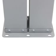 Прибираща се дворна странична тента, 170x1200 см, синя