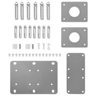 Прибираща се дворна странична тента, 170x1200 см, синя