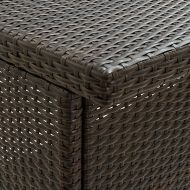 Бар комплект, 3 части, полиратан, кафяв