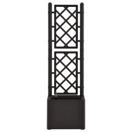 Градинска повдигната леха решетка самополивна система антрацит