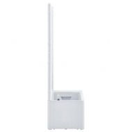 Градинска повдигната леха с решетка, самополивна, бяла