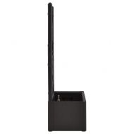 Градинска повдигната леха с решетка, самополивна, антрацит